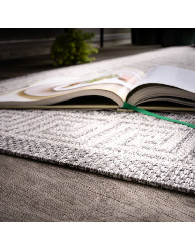 Tallinn 541 Grey Rug – Durable Geometric Carpet