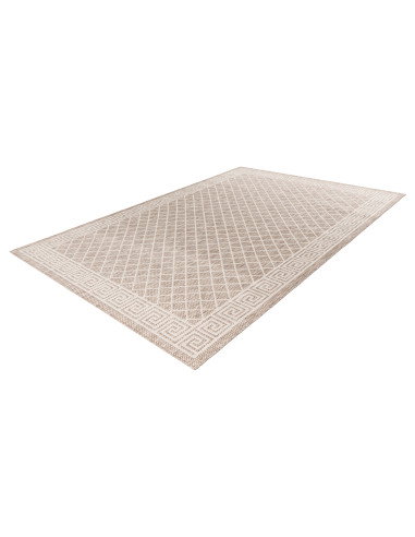 Tappeto moderno tortora con design geometrico