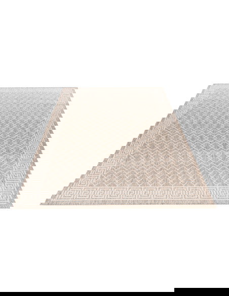 Tappeto moderno tortora con design geometrico