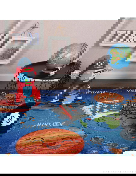 Torino Kids Solar System Rug – Educational & Colorful Carpet