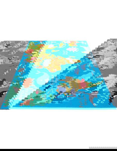 Torino Kids World Map Rug – Educational & Colorful Carpet