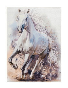 Tappeto moderno Torino Kids cavallo bianco