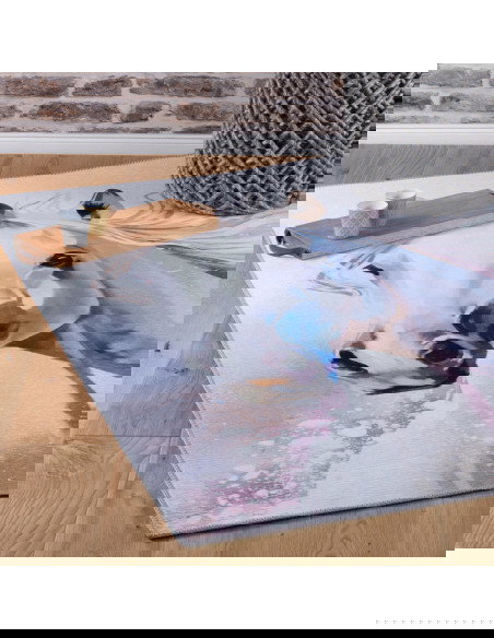 Torino Kids 235 White Horse Rug – Durable Kids Carpet