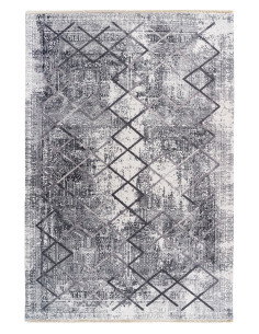 Tappeto moderno Valencia grigio per salotto elegante