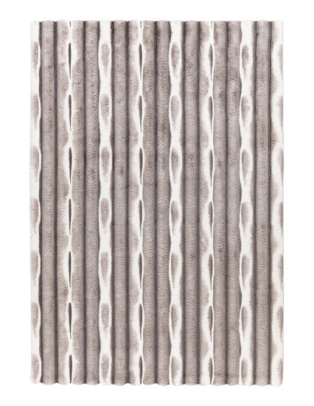 Waves 305 Silver Hand-Tufted Rug – Plush Geometric Design