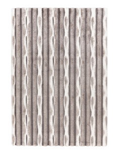 Waves 305 Silver Hand-Tufted Rug – Plush Geometric Design