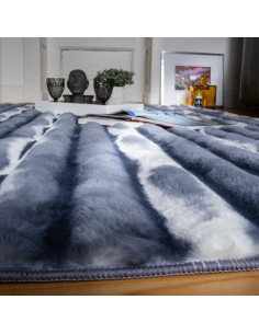 Tappeto moderno Waves 305 blu per salotto elegante 2