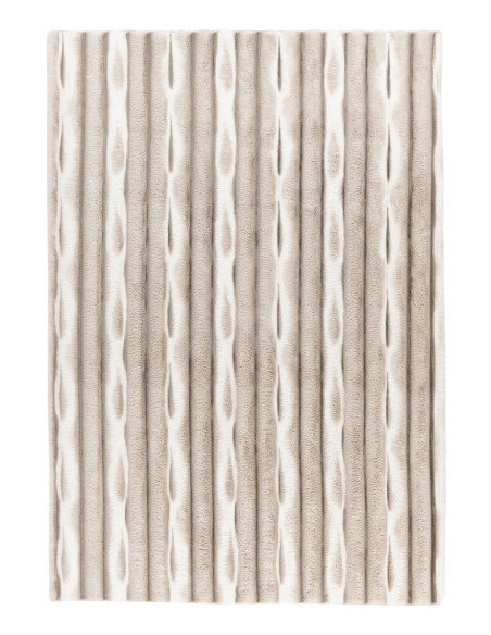 Waves 305 Taupe Hand-Tufted Rug – Soft & Durable
