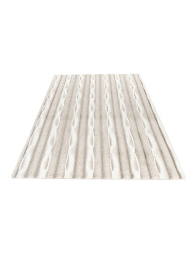 Waves 305 Taupe Hand-Tufted Rug – Soft & Durable