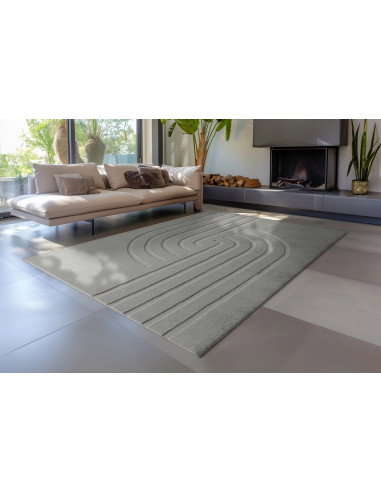 Zen Deluxe 700 Grey Modern Geometric Rug