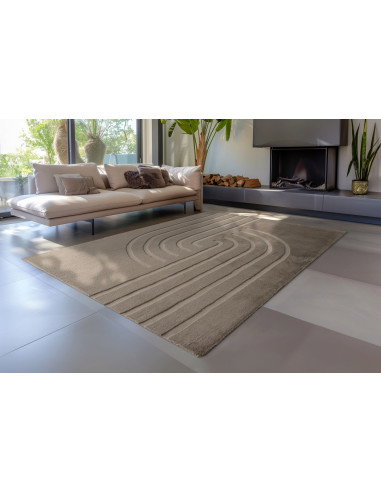 Tappeto salotto moderno tortora elegante e confortevole