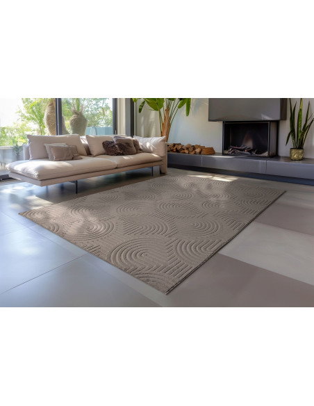 Tappeto moderno antracite per salotto