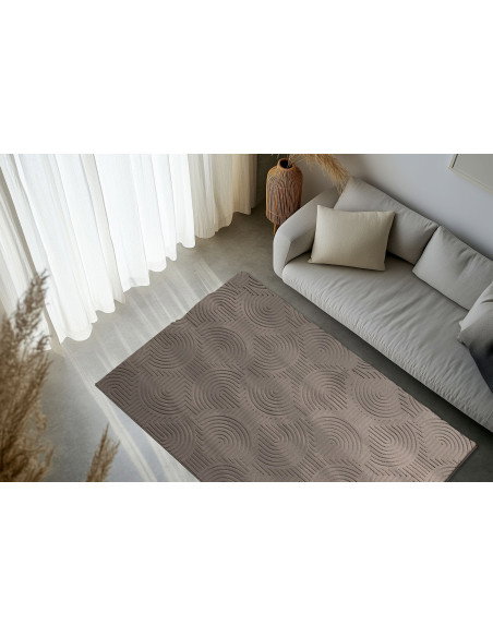 Tappeto moderno antracite per salotto