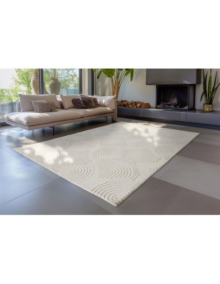 Tappeto moderno crema Zen Sei 200