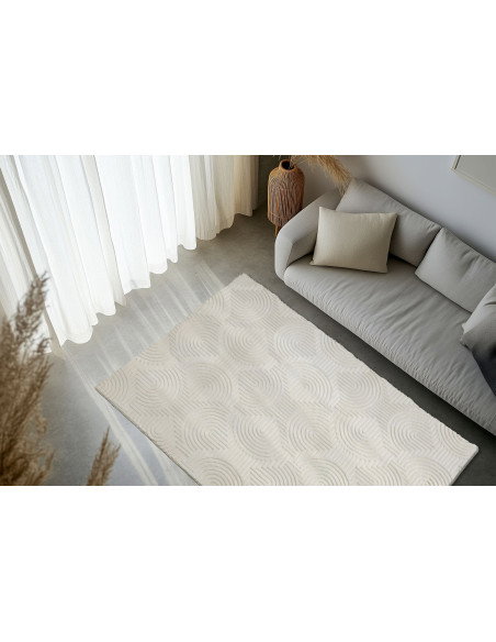 Tappeto moderno crema Zen Sei 200
