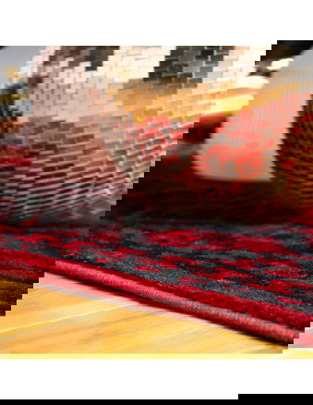 Tappeto salotto Ariana 881 rosso elegante e moderno