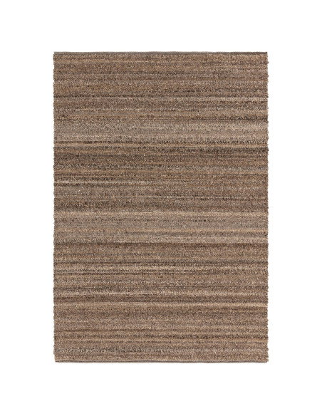 Elevate your space with the Abbus Tawny Brown boho rug—handwoven texture, durable polyester, and warm earthy tones for cozy, st