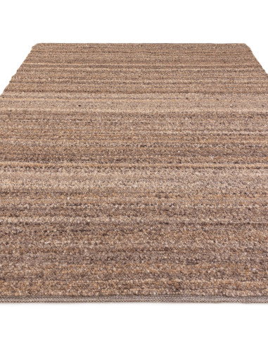 Elevate your space with the Abbus Tawny Brown boho rug—handwoven texture, durable polyester, and warm earthy tones for cozy, st