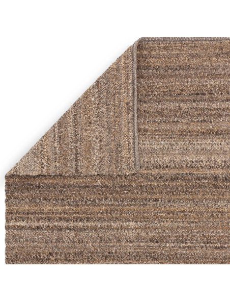 Elevate your space with the Abbus Tawny Brown boho rug—handwoven texture, durable polyester, and warm earthy tones for cozy, st