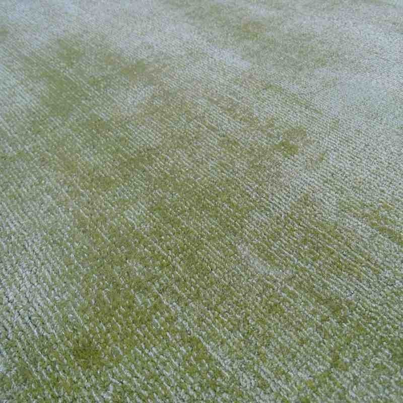 tappeto moderno tinta unita luxury 110 noble verde seta