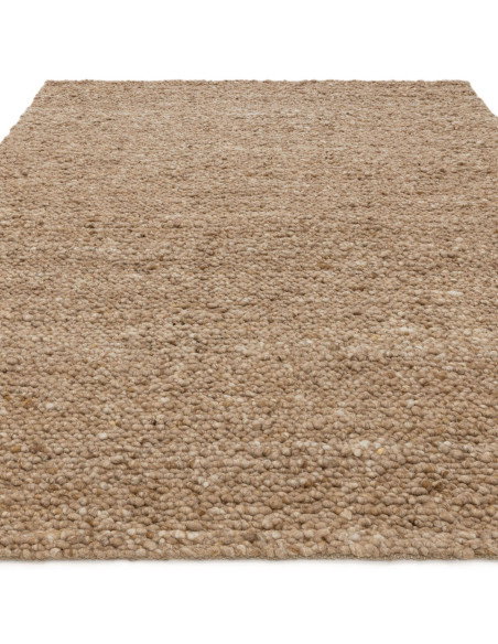 Add warmth and style with the Adler Honey boho rug—handwoven natural wool in a rich honey tone, perfect for any bohemian or mod
