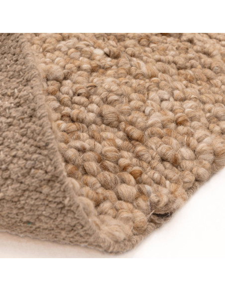 Add warmth and style with the Adler Honey boho rug—handwoven natural wool in a rich honey tone, perfect for any bohemian or mod