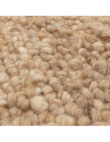 Add warmth and style with the Adler Honey boho rug—handwoven natural wool in a rich honey tone, perfect for any bohemian or mod