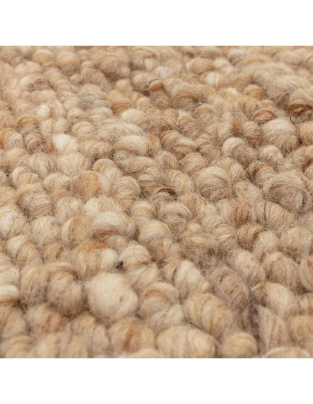 Add warmth and style with the Adler Honey boho rug—handwoven natural wool in a rich honey tone, perfect for any bohemian or mod