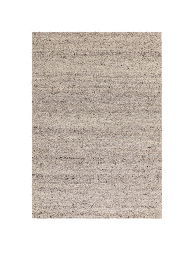 Tappeto Adler Silver in lana naturale, stile boho chic ed etnico, morbido e resistente, perfetto per un ambiente elegante e acc