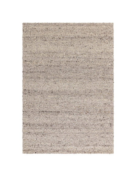 Elevate your space with the Adler Silver boho rug, featuring natural wool texture, handcrafted quality, and a versatile silver