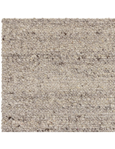 Tappeto Adler Silver in lana naturale, stile boho chic ed etnico, morbido e resistente, perfetto per un ambiente elegante e acc