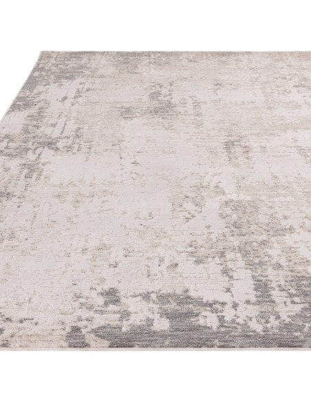 Tappeto Anders AN01 Grey: design boho chic con fantasia astratta, morbido e resistente, perfetto per ambienti moderni e raffina