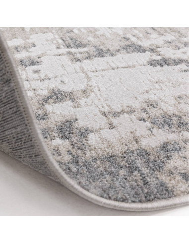 Tappeto Anders AN01 Grey: design boho chic con fantasia astratta, morbido e resistente, perfetto per ambienti moderni e raffina
