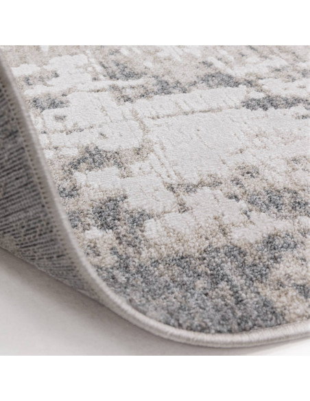 Tappeto Anders AN01 Grey: design boho chic con fantasia astratta, morbido e resistente, perfetto per ambienti moderni e raffina