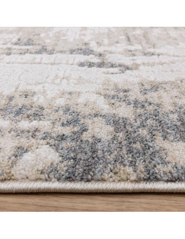 Tappeto Anders AN01 Grey: design boho chic con fantasia astratta, morbido e resistente, perfetto per ambienti moderni e raffina