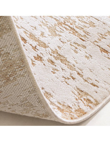 Elevate your space with the Anders AN03 Beige/Natural boho rug, featuring an abstract design, durable blend, and timeless bohem