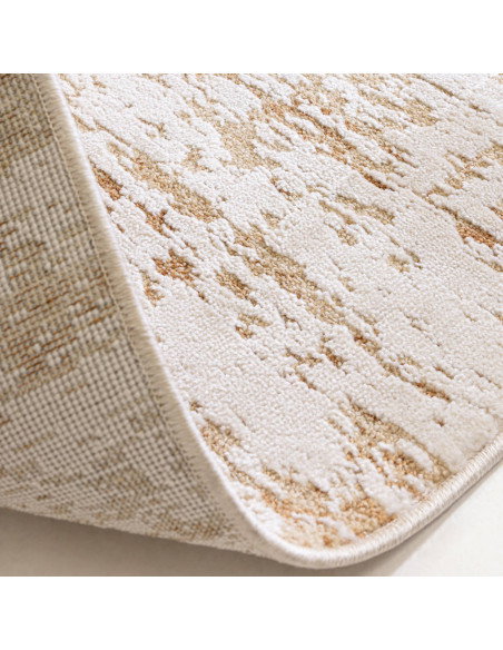 Elevate your space with the Anders AN03 Beige/Natural boho rug, featuring an abstract design, durable blend, and timeless bohem