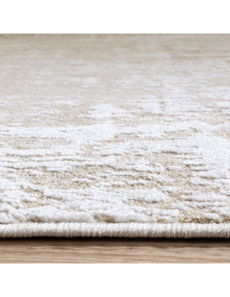 Tappeto Anders AN04 Beige/Natural: eleganza e comfort con design astratto, perfetto per ambienti boho chic e tappeti etnici. Re