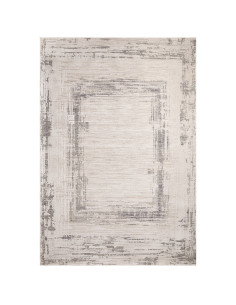 Tappeto Anders AN06 Grey: design moderno con fantasia astratta, perfetto per ambienti boho chic o etnici, resistente e facile d