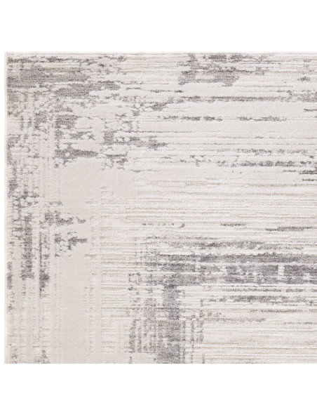 Elevate your space with the Anders AN06 Grey boho rug, featuring an abstract fantasy design and durable, easy-care synthetic fi