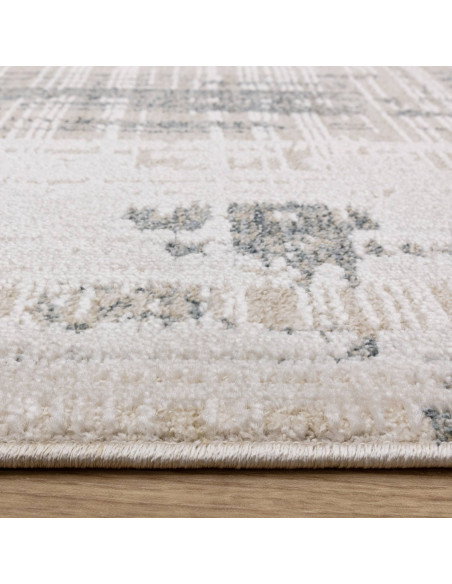 Tappeto Anders AN07 Blue: design astratto e colori neutri, perfetto per ambienti moderni, boho chic ed etnici. Comfort e stile
