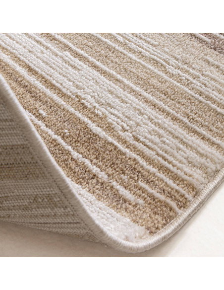 Tappeto Anders AN08 Beige/Natural: design astratto e colori neutri, perfetto per ambienti boho chic e tappeti etnici, resistent