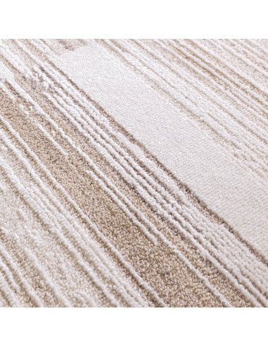 Elevate your space with the Anders AN08 Beige/Natural boho rug, featuring a soft abstract design and durable, easy-care fibers