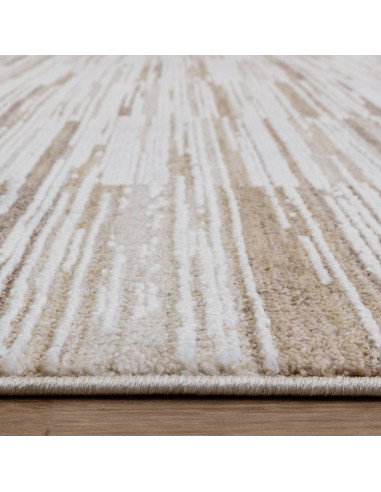 Tappeto Anders AN08 Beige/Natural: design astratto e colori neutri, perfetto per ambienti boho chic e tappeti etnici, resistent