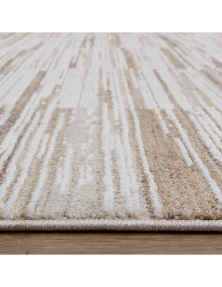 Tappeto Anders AN08 Beige/Natural: design astratto e colori neutri, perfetto per ambienti boho chic e tappeti etnici, resistent
