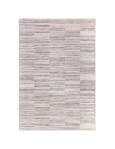 Elevate your space with the Anders AN09 Grey boho rug, featuring an abstract design and durable, easy-care synthetic fibers for