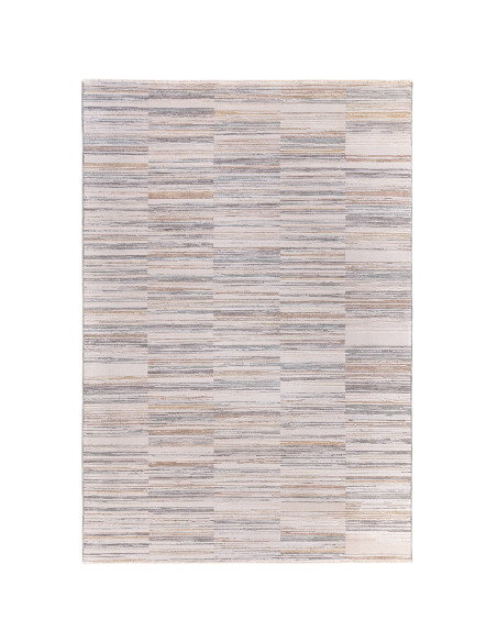 Elevate your space with the Anders AN09 Grey boho rug, featuring an abstract design and durable, easy-care synthetic fibers for