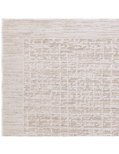 Tappeto Anders AN10 Beige/Natural: eleganza e comfort con design astratto, perfetto per ambienti boho chic ed etnici. Facile da 2