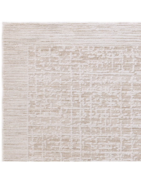 Tappeto Anders AN10 Beige/Natural: eleganza e comfort con design astratto, perfetto per ambienti boho chic ed etnici. Facile da