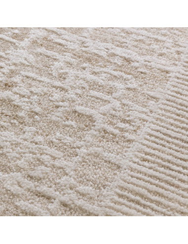 Elevate your space with the Anders AN10 Beige/Natural boho rug, featuring a durable, abstract design that blends modern fantasy